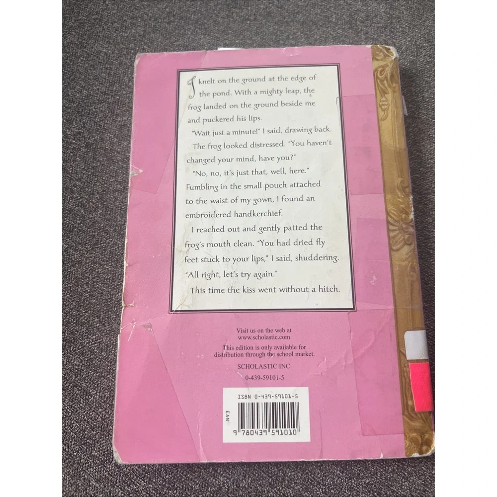 Scholastic The Frog Princess Book Kids OS Pink E.D. Baker Paperback 0439591015